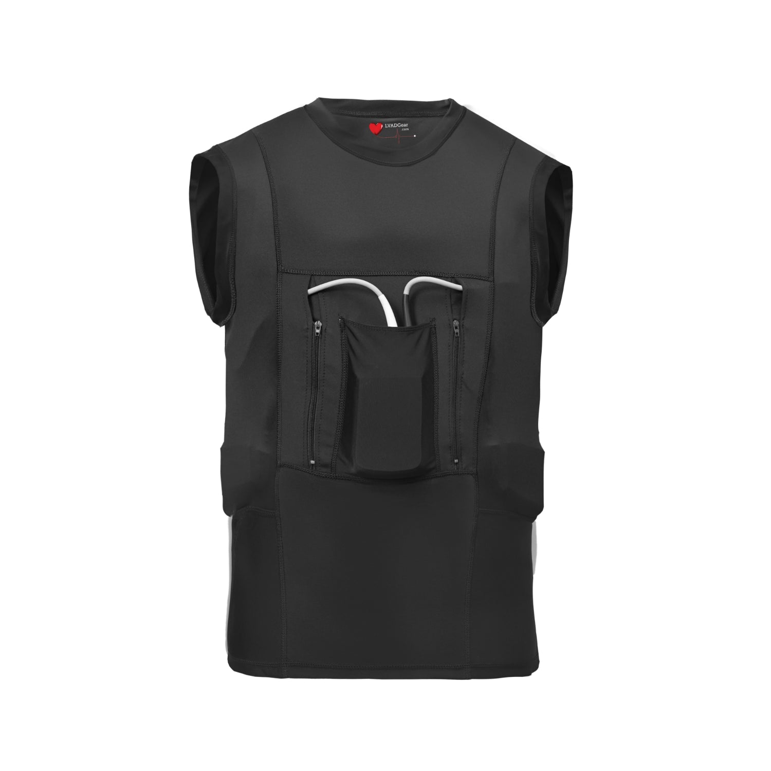 トップス salvation Y16AsymmetricDrapedTank LVAD HeartMate Tank Top | Unisex LVAD Patient Clothing – LVAD Gear