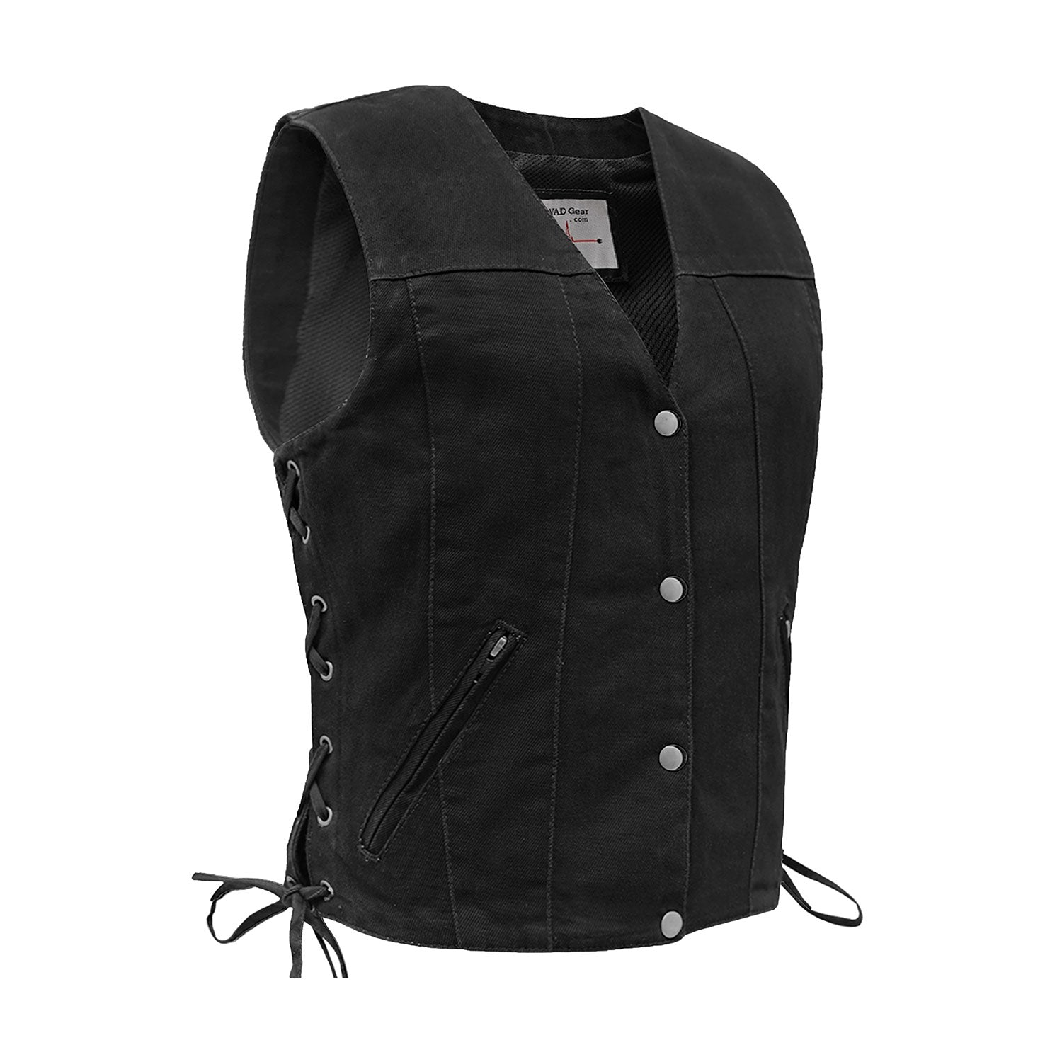 LVAD HeartMate Women’s Denim Vest – Black