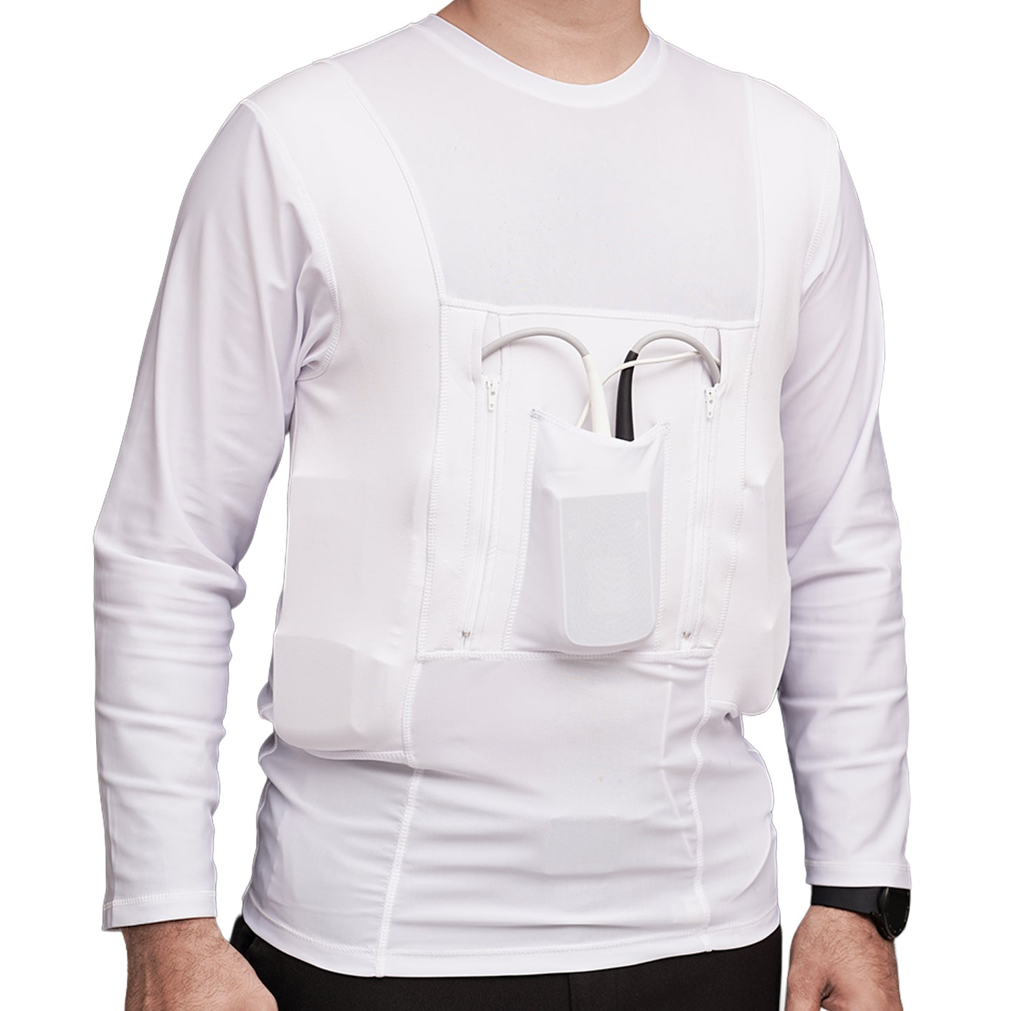 LVAD HeartMate Men’s Full Sleeves Shirt – White