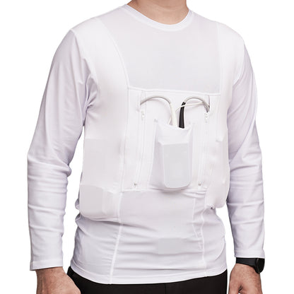 LVAD HeartMate Men’s Full Sleeves Shirt – White