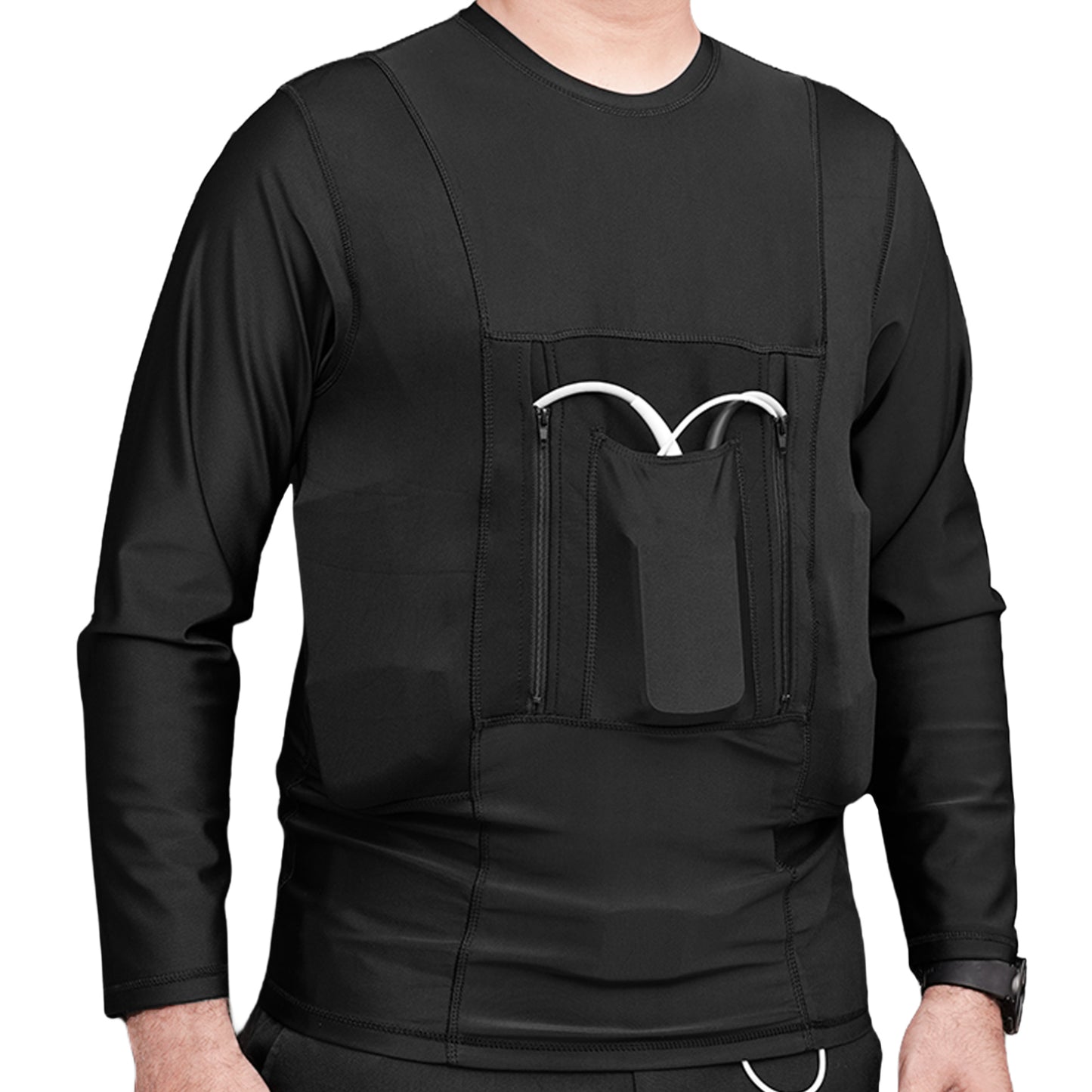 LVAD HeartMate Men’s Full Sleeves Shirt – Black