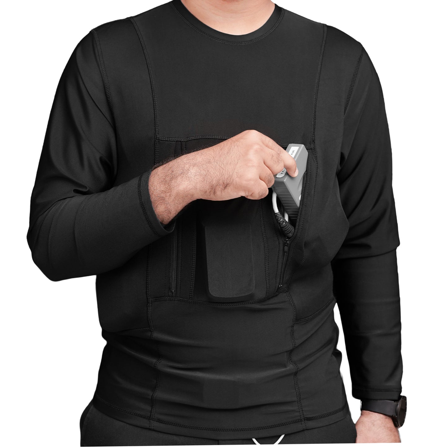 LVAD HeartMate Men’s Full Sleeves Shirt – Black