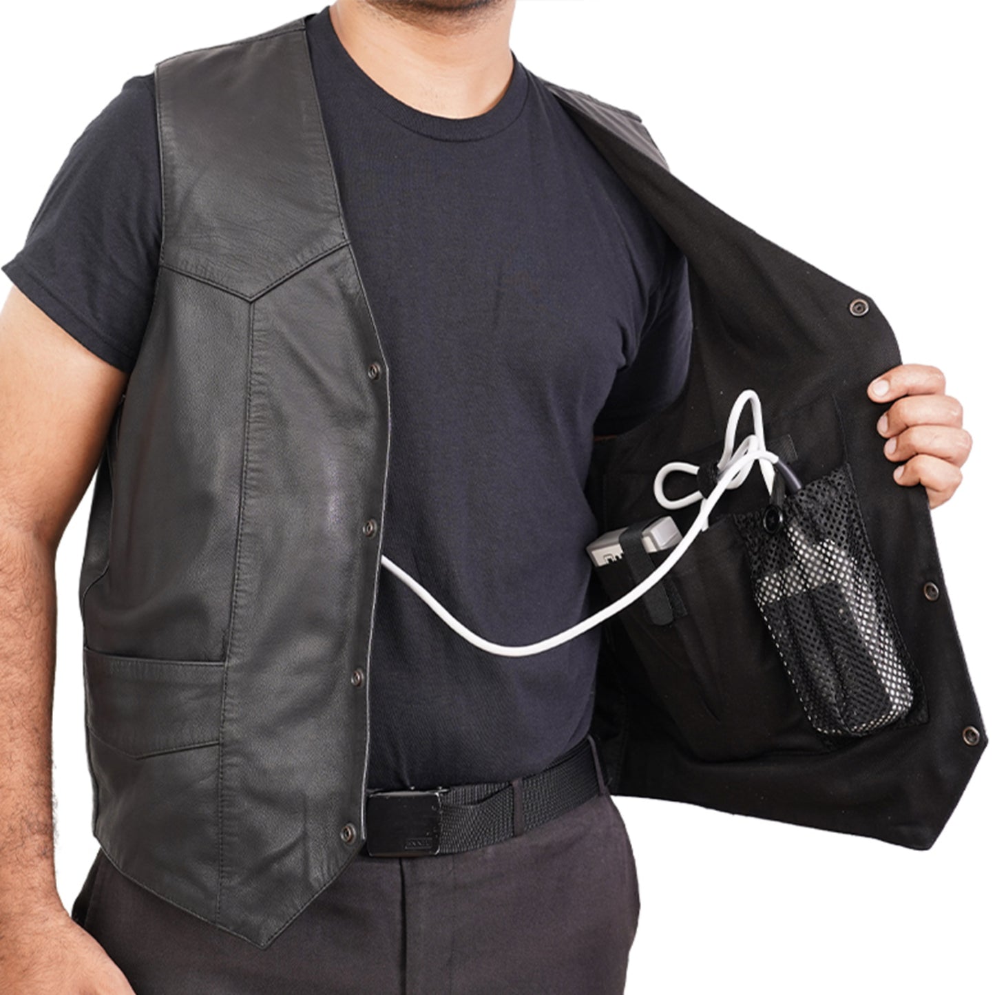 LVAD HeartMate Men’s Leather Vest