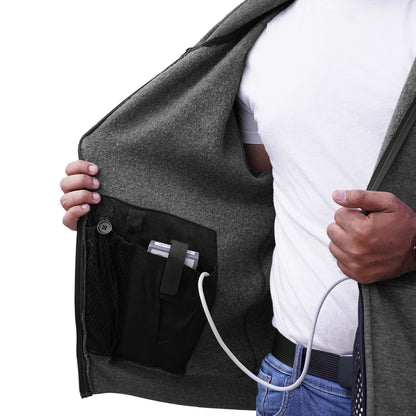 LVAD HeartMate Men's Hoodie - Gray