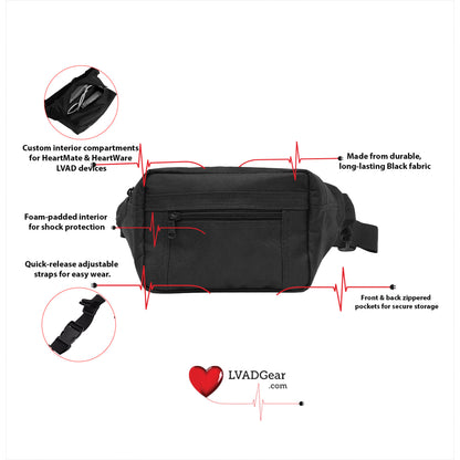 LVAD HeartMate & HeartWare Fanny Pack – Unisex