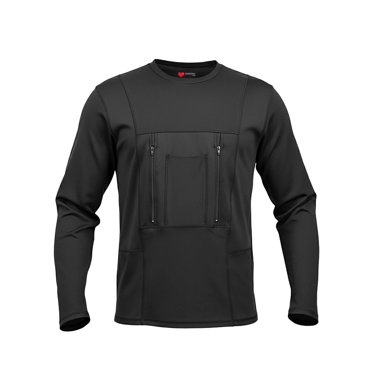 LVAD HeartMate Men’s Full Sleeves Shirt – Black