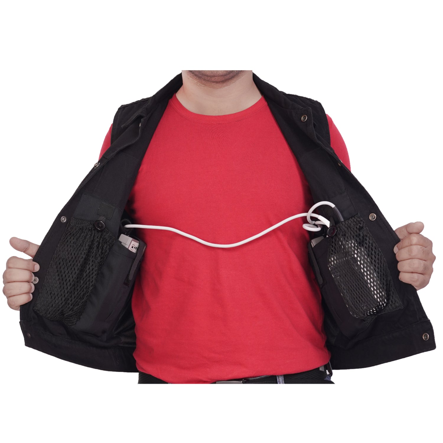 Men's LVAD HEARTMATE BLACK DENIM Vest