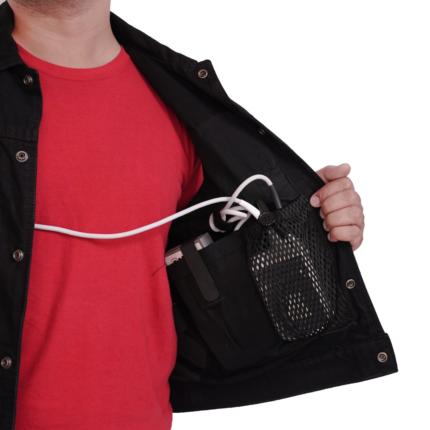 Men's LVAD HEARTMATE BLACK DENIM Vest