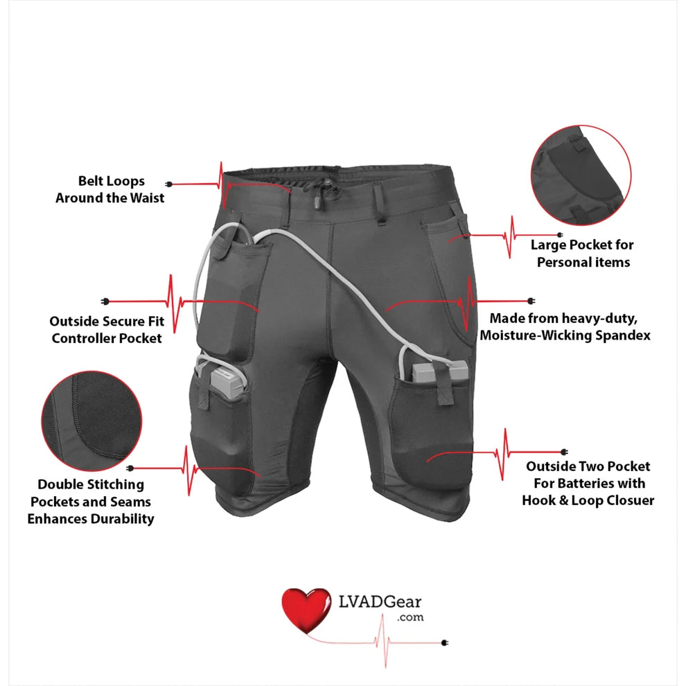 LVAD Heartmate Unisex Shorts Bundle