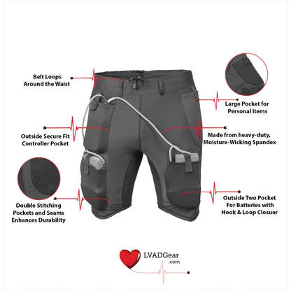 LVAD Heartmate Unisex Shorts Bundle