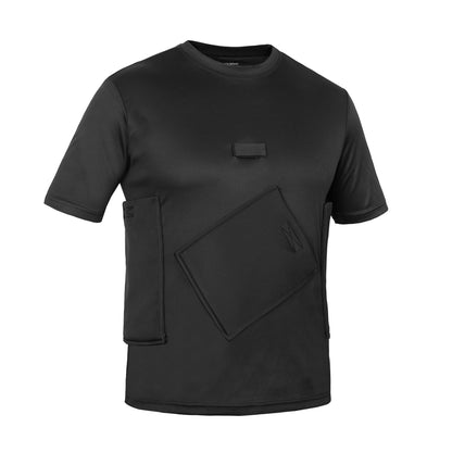 LVAD HeartMate Men’s Shirt with Slanted Controller Pocket – Black