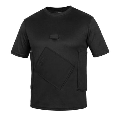 LVAD HeartMate Men’s Shirt with Slanted Controller Pocket – Black