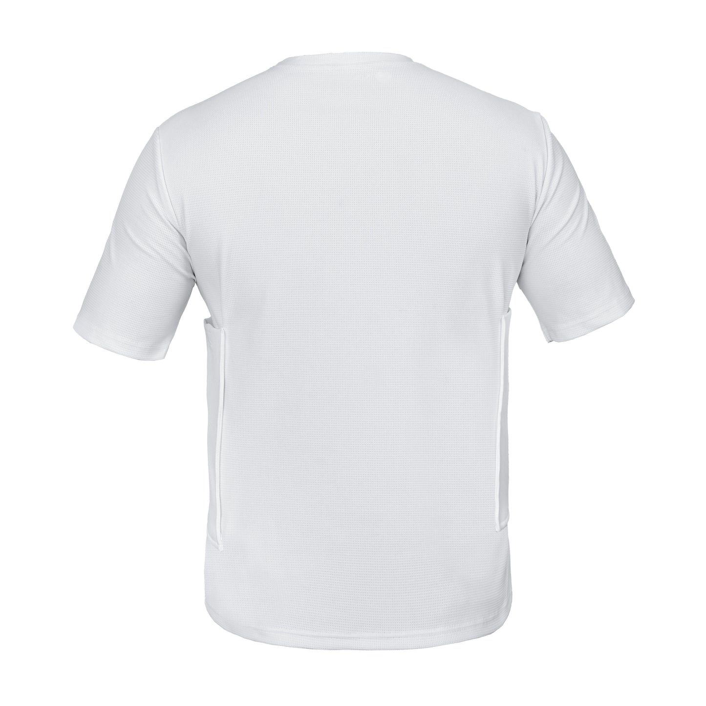 LVAD HeartMate Men’s Shirt with Slanted Controller Pocket – White