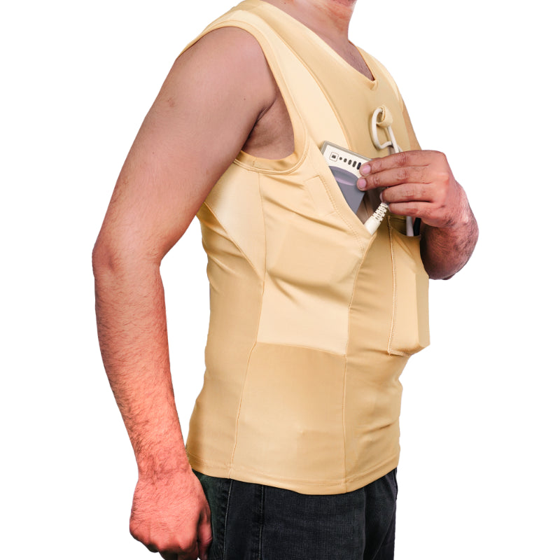 LVAD Men Tank Top for HeartMate Nude