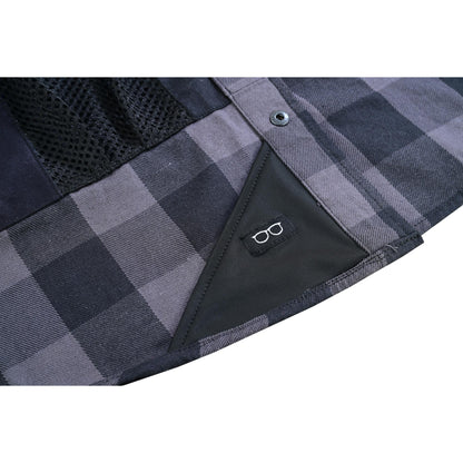 LVAD Men’s Flannel Shirt Gray & Black