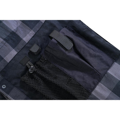 LVAD Men’s Flannel Shirt Gray & Black