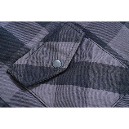 LVAD Men’s Flannel Shirt Gray & Black