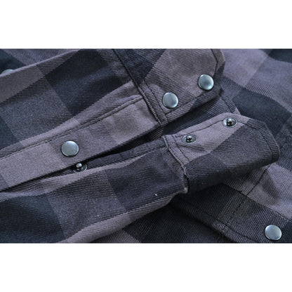 LVAD Men’s Flannel Shirt Gray & Black