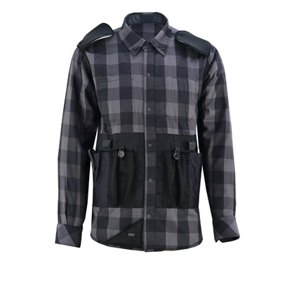 LVAD Men’s Flannel Shirt Gray & Black