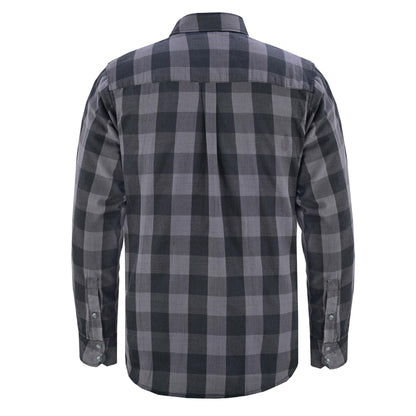 LVAD Men’s Flannel Shirt Gray & Black