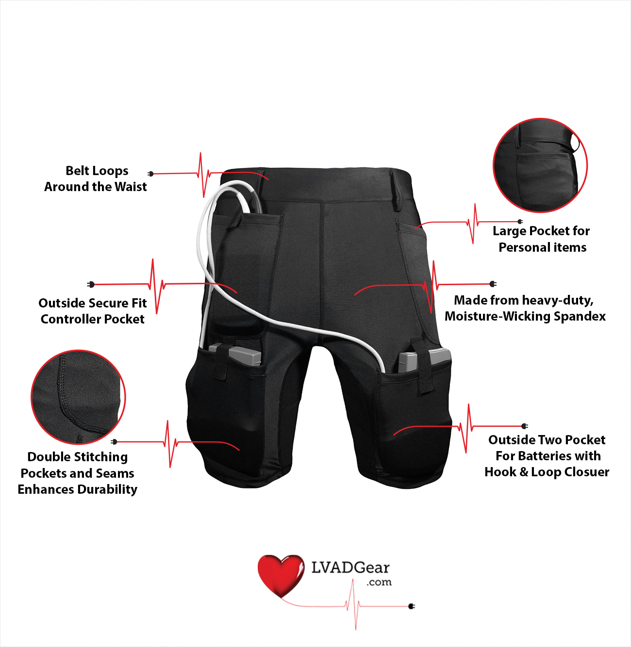 Lvad Black Tank Top and Shorts Bundle