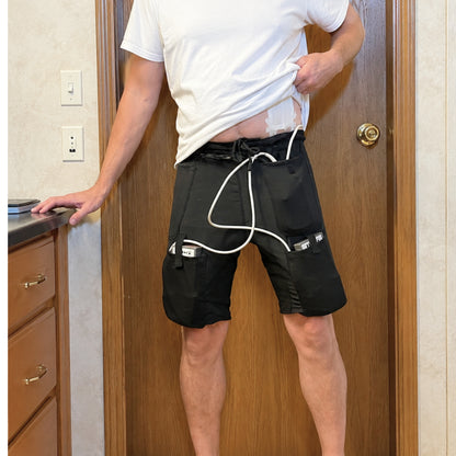 LVAD HeartMate 2 & 3 Unisex Medical Shorts – Black