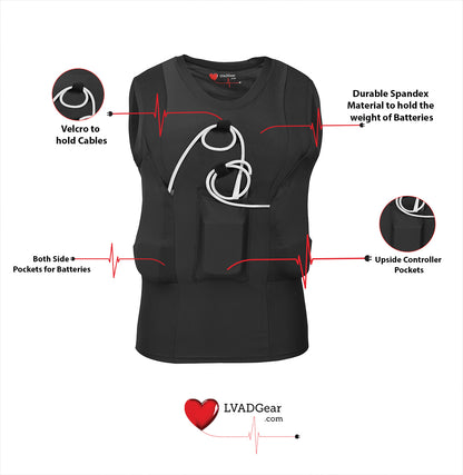 LVAD HeartMate Women’s Tank Top – Black