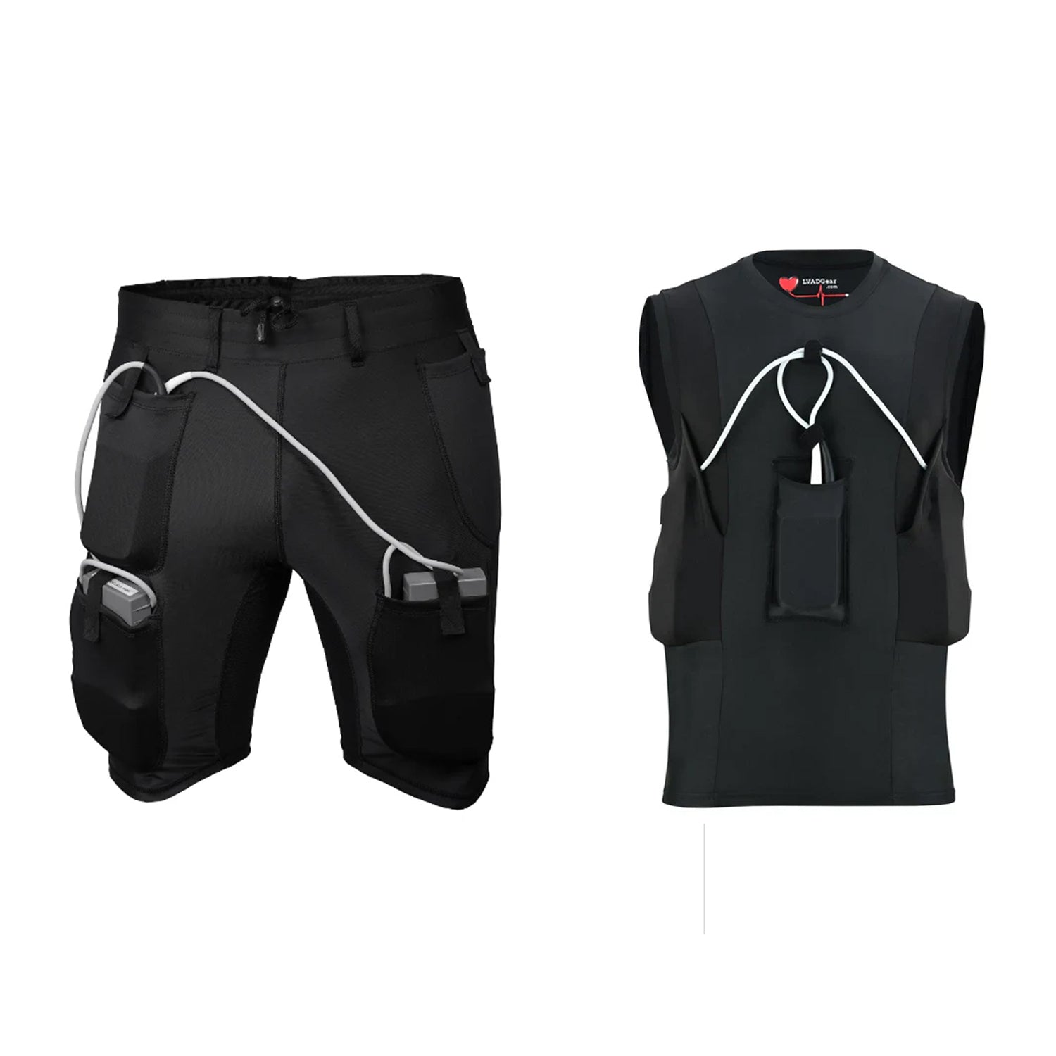 Lvad Black Tank Top and Shorts Bundle