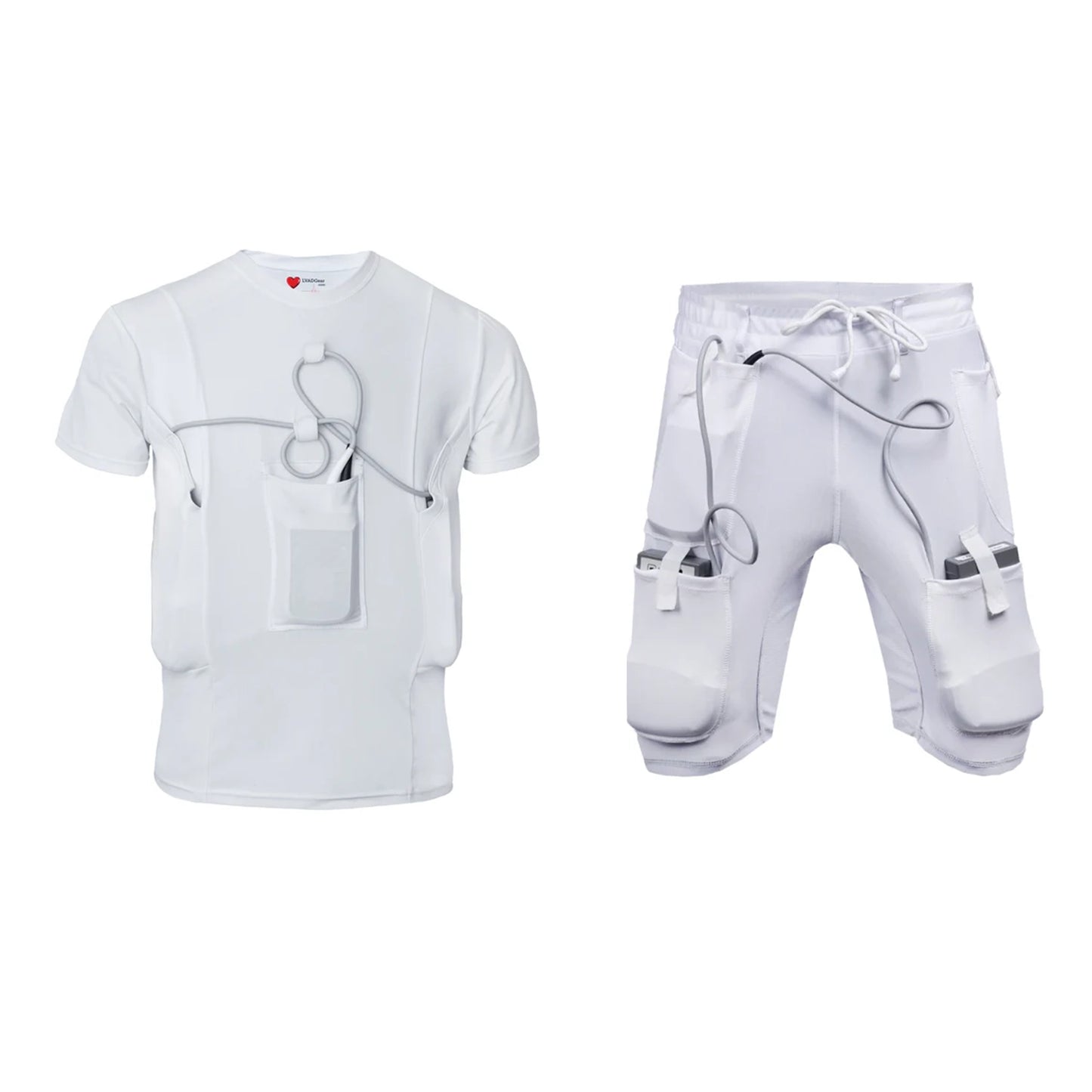Lvad White Shirt and Shorts Bundle